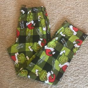 CL Dr. Seuss Grinch pajama bottoms. 100% Cotton